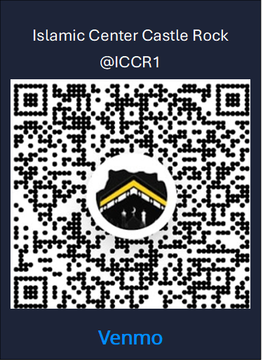 Venmo QR code for Islamic Center Castle Rock — @ICCR1